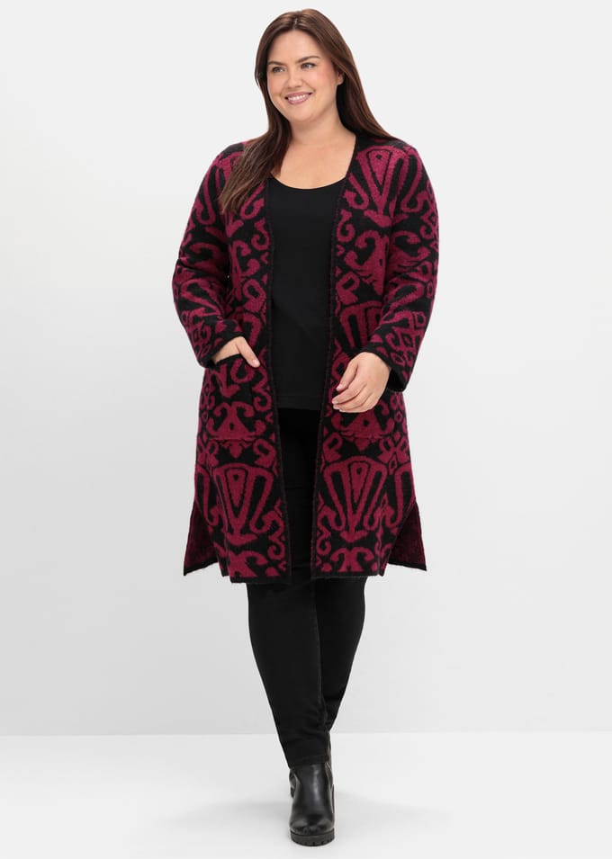 Lang gebreid vest