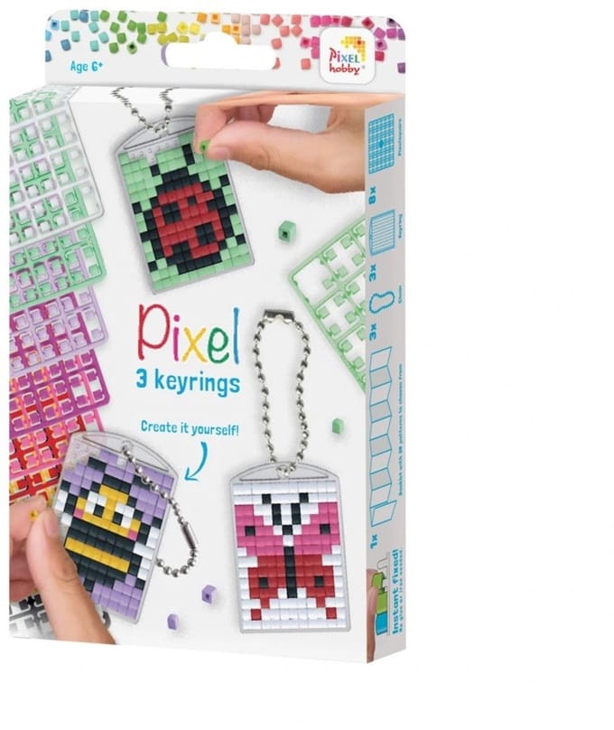 Pixelhobby Medaillon Set Insecten 3 stuks