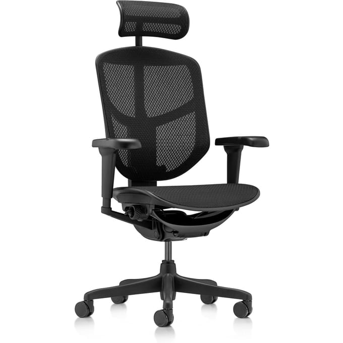Bureaustoel / Directiestoel ENJOY ULTRA GEN2 Netstof Zwart hjh OFFICE