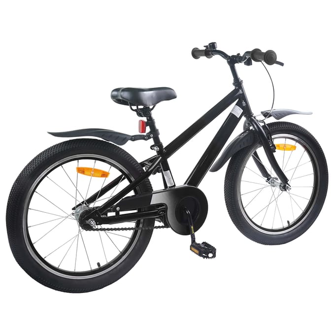 vidaXL - Kinderfiets - 18 - Inch - voor - 5-7 - jaar - oud - Zwart