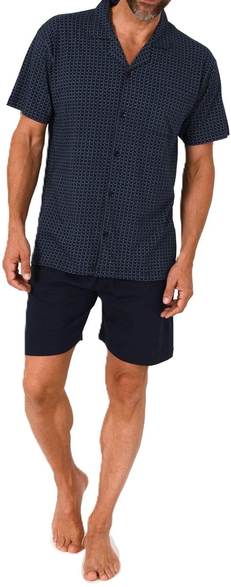 Normann herenpyjama met korte mouwen en knoopsluiting, ook in oversizes