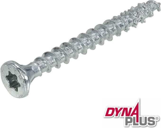 Dynaplus - Unischroeven - Torx 25 platkop - 5 x 45mm - Verzinkt - Voldraad (200 stuks)