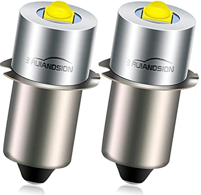 Upgrade LED Zaklamp Gloeilamp 6-24V P13.5S Vervanging