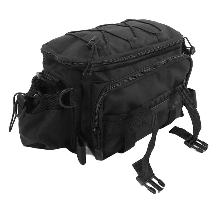 Visuitrusting Tas Dubbele Laag Waterdicht Canvas Multifunctionele Vis Tas Vis Tas Rugzak voor Buiten Vissen black