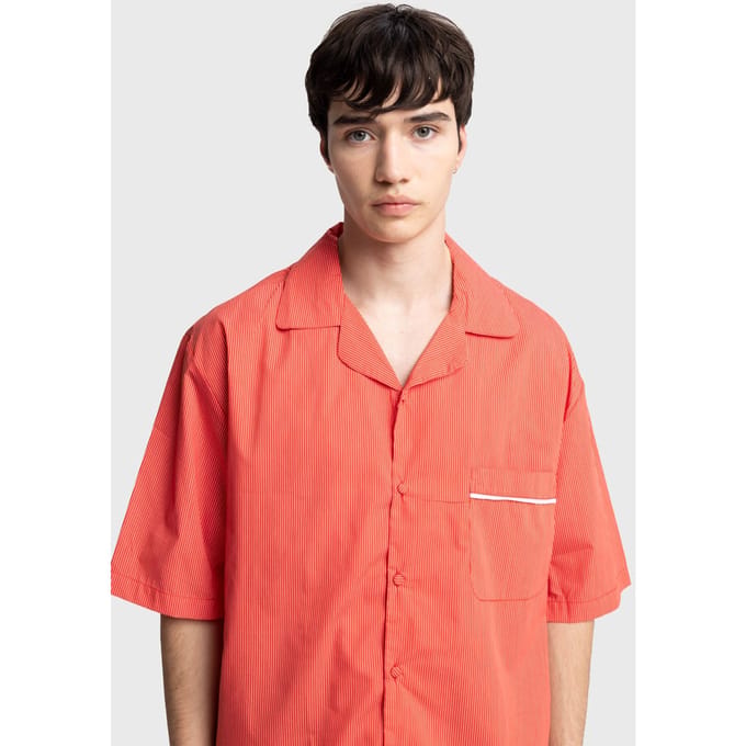Heren Katoenen Poplin Korte Mouwen Shirt