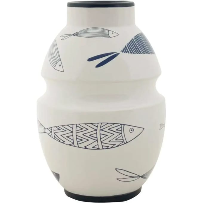 Vaas Mauro Ferretti Ceramica Fish
