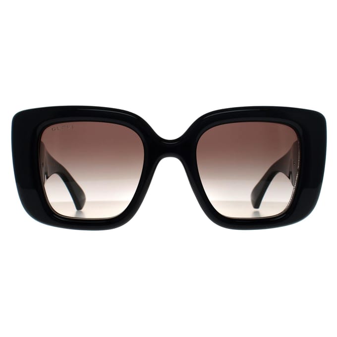 Gucci Vierkant Vrouwen Glimmend Zwart Grijs Kleurverloop GG1975S