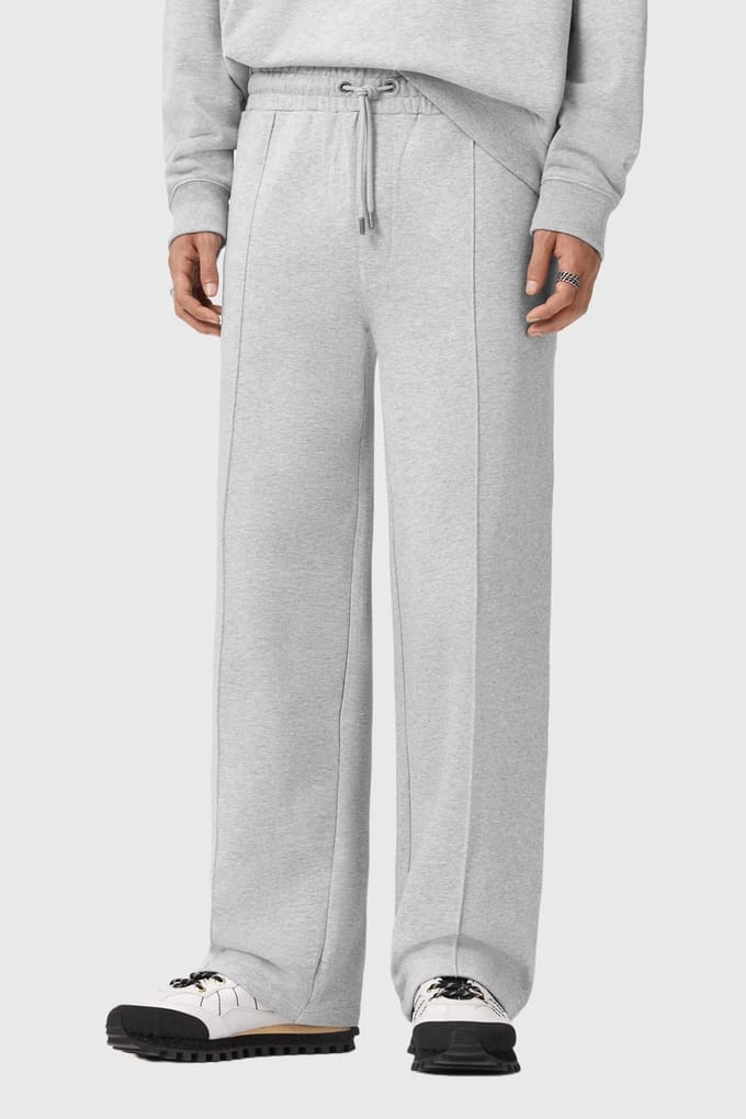 AllSaints Milo Sweatpant Light Grey Marl Taglia: M | Pantaloni Outlet | Uomo | Grigio