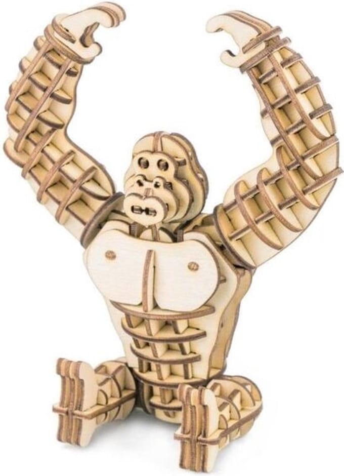 Robotime Modern 3D Houten Puzzel Gorilla