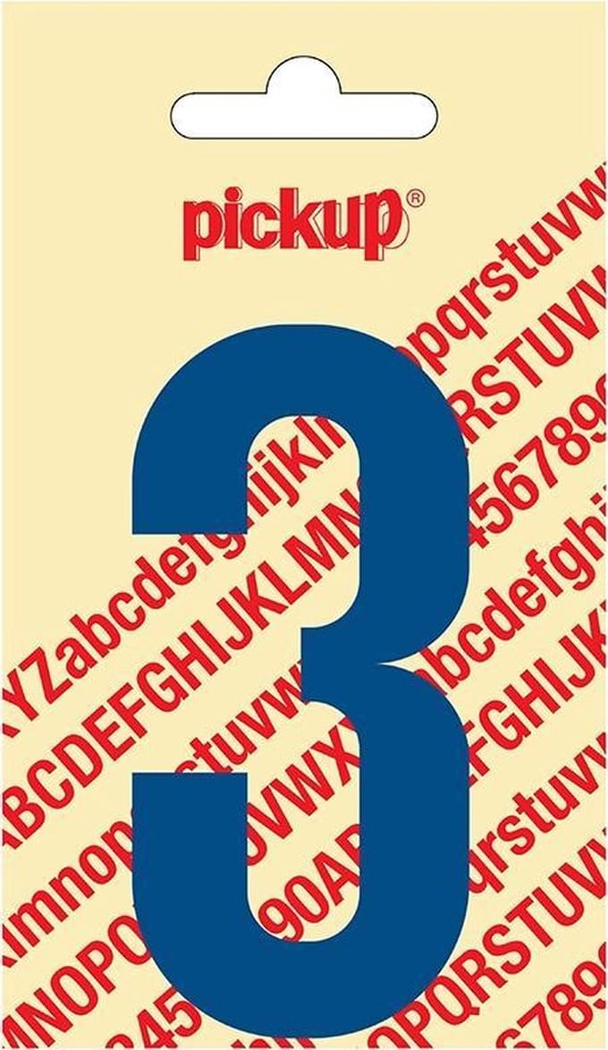 Pickup plakcijfer Nobel 90 mm blauw 3 - 310520903
