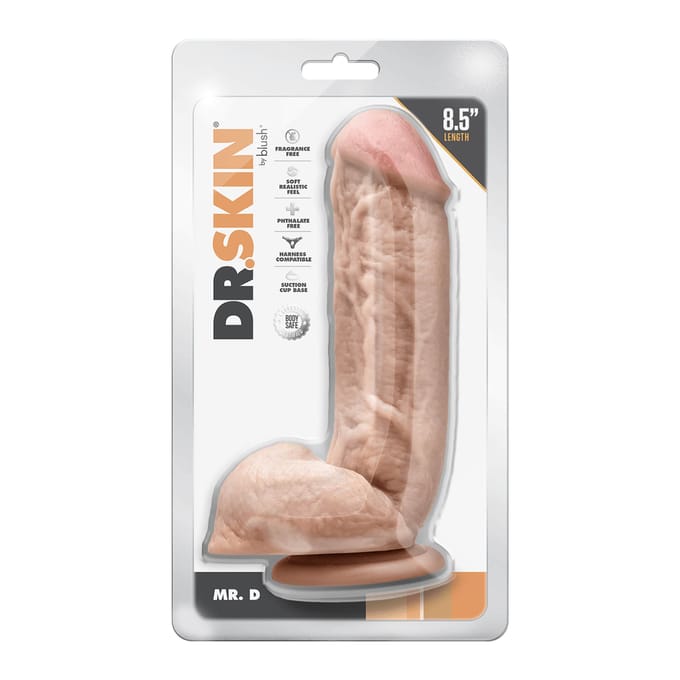 Realistische Dildo Blush Dr Skin PVC Ø 4,9 cm (17,1 cm)