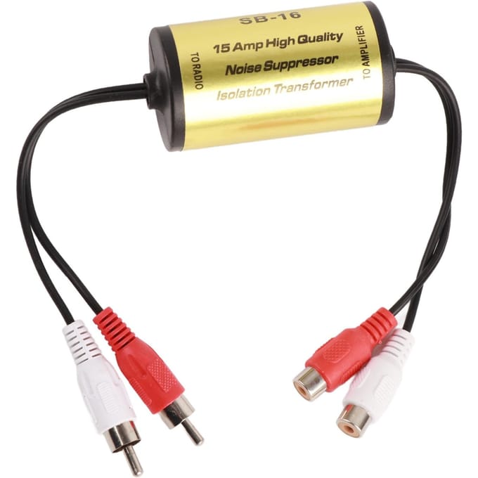 15A ruisonderdrukker stereo anti-interferentie audioversterker filter aardlus ruisisolator