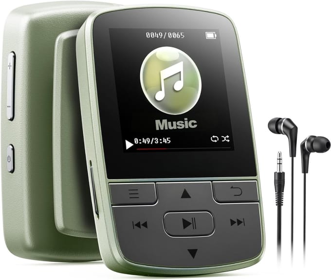 SNJY® MP3 Speler Bluetooth - MP4 Speler - Muziek Speler - 64GB - Groen