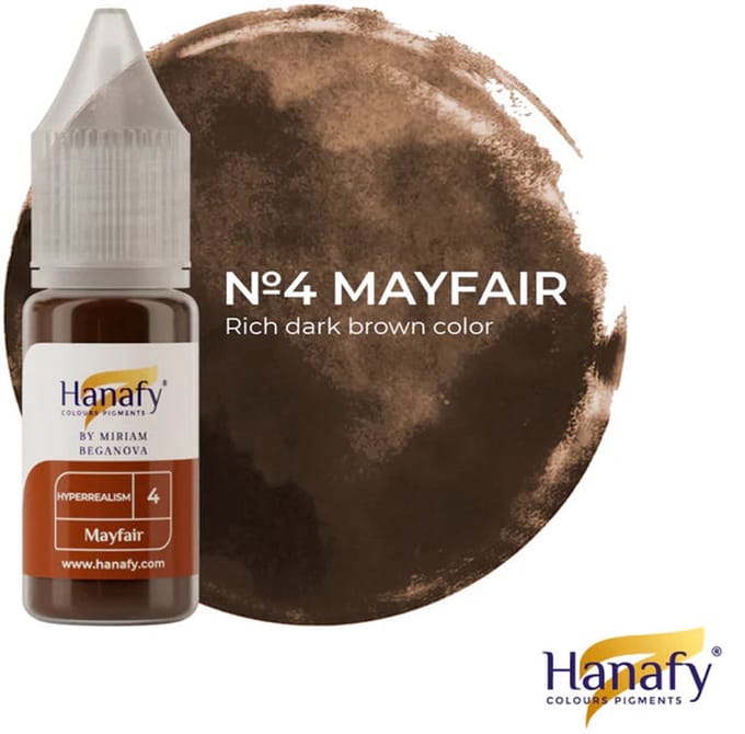 Hanafy Eyebrow Pigment No.4 – Mayfair - Hyperrealism by Miriam Beganova