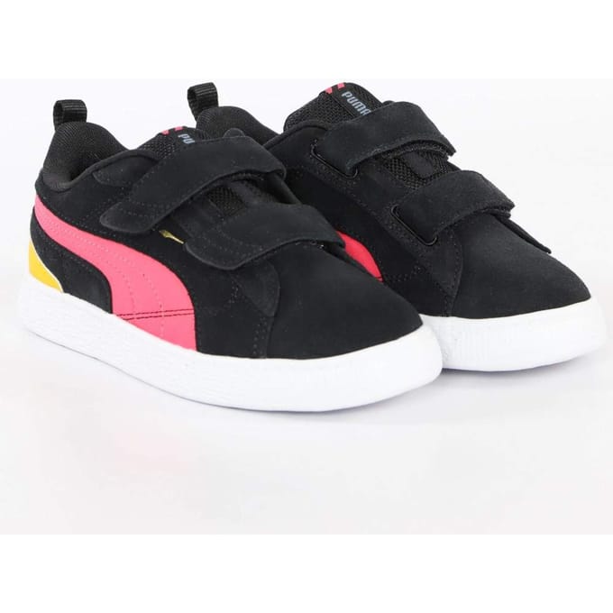 Puma meisjessneakers van suède met blokpatroon LF V PS