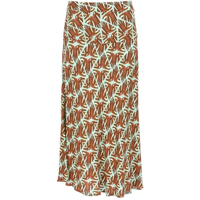 River Woods Wide Skirt Yoke Brown Maat: 34 | Maxi Rokken Outlet | Dames | Bruin