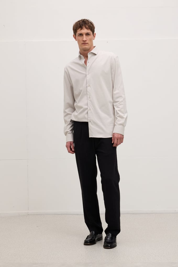 The Goodpeople Stirr Light Grey Größe: L | Casual hemden Outlet | Herren | Grau