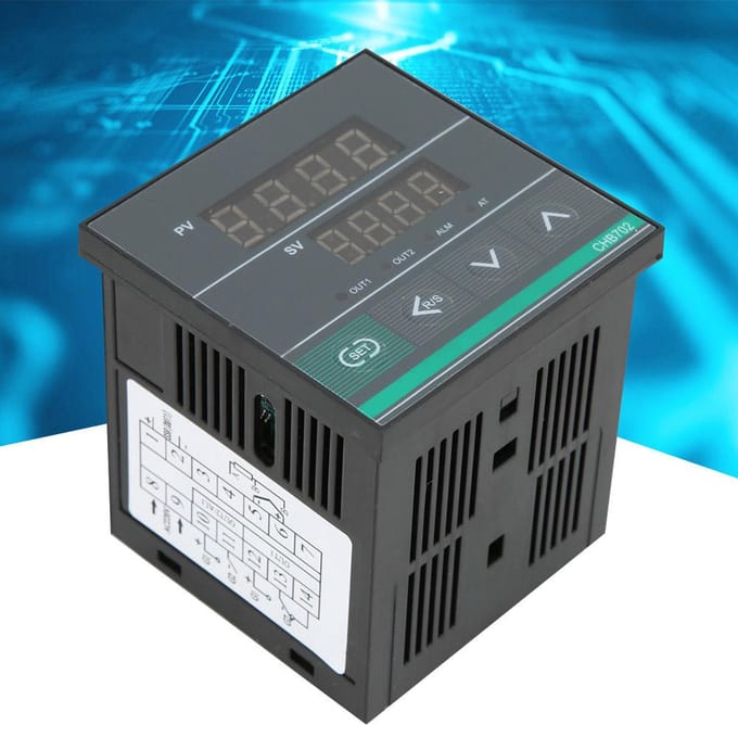 BERM CHB702 Thermostaat Intelligente Digitale Display Temperatuurregelaar RelaisSSR Uitgang black