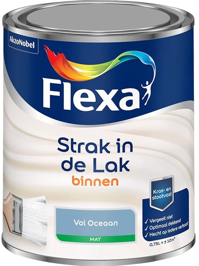 Flexa - Strak In De Lak Binnenlak Mat - Vol Oceaan - Mengverf - 750 Ml
