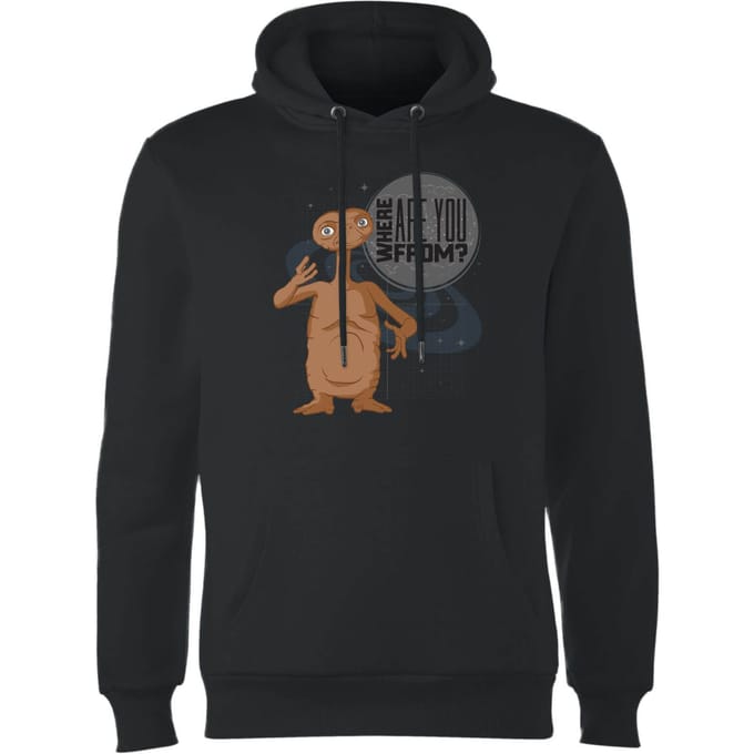 E.T. Where Are You From Hoodie - Zwart - M
