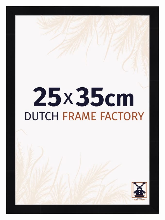 Fotolijst 25x35 cm - MDF - Zwart Hoogglans - Praag