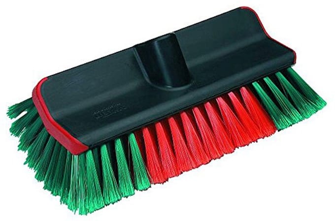 Wasborstel met watervoer voor hygiënisch reinigen - Zacht/Split, 280 mm