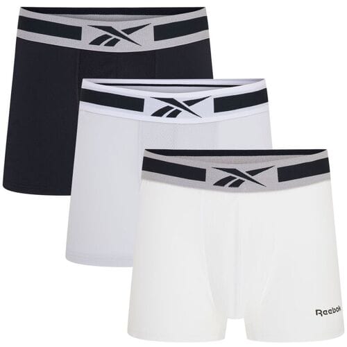 Reebok RBK medium sportboxershorts Hinlo grijs/wit/zwart L