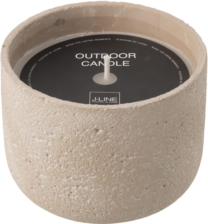 J-Line buitenkaars Rond - lichtbeige - large - 47U