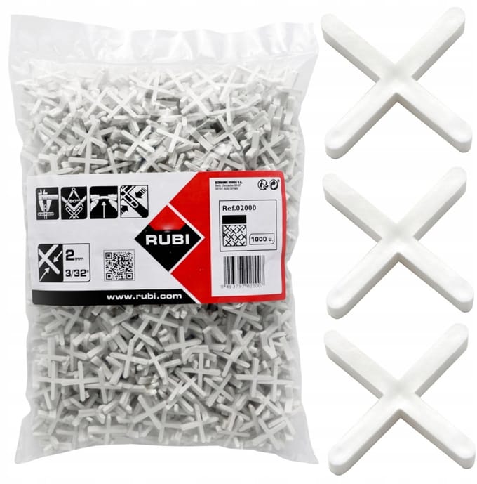 Rubi Tegeldistels 2mm - 1000 Stuks voor Perfecte Voegen