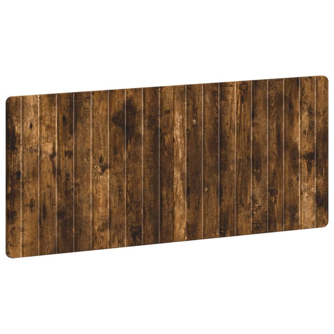 vidaXL - Wandgemonteerd - Hoofdbord - ZWOLLE - Gerookt - eiken - Bewerkt - hout