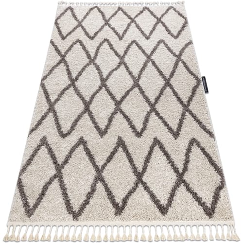 Kleden Rugsx Tapijt BERBER BENI crème rand , Barber 80x150 cm