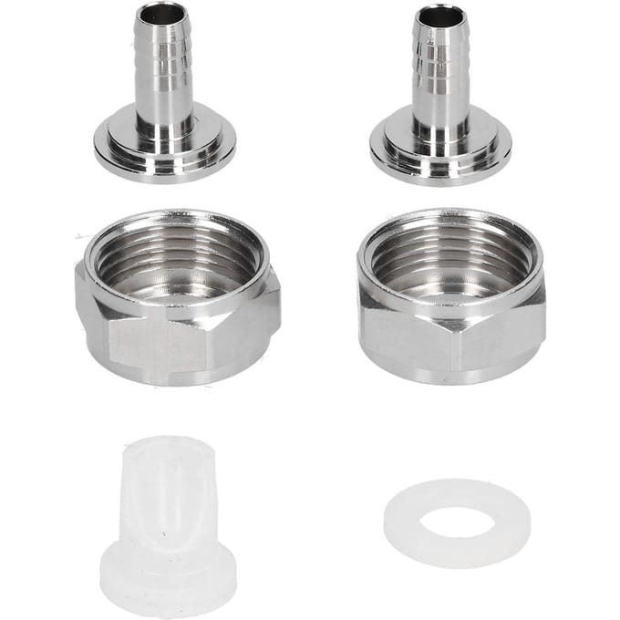RVS Bierfustkoppeling Connector Fitting Bierleiding Connector Kit voor Brouwapparatuur gray