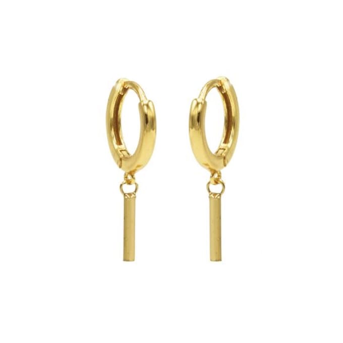 Karma hinged hoops symbool round tube gold M1918HIN