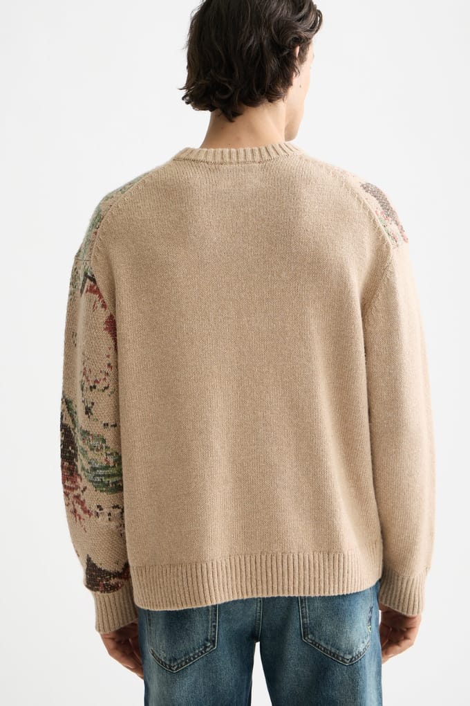 Scotch & Soda Mountain Loose Fit Pullover Mountain Tannin Aop Taglia: XL | Maglioni a maglia Outlet | Uomo