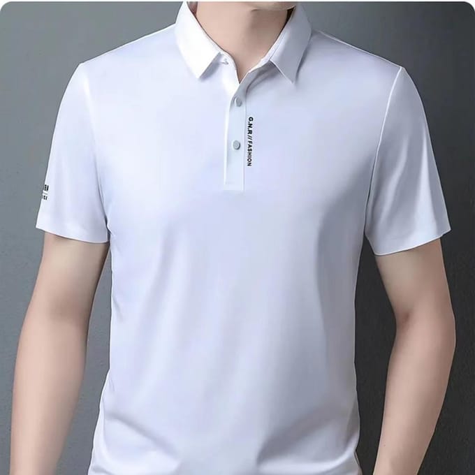 Été Nouveau T-shirt Homme Polo Homme Mode Homme Haut Décontracté Pull 4XL gray