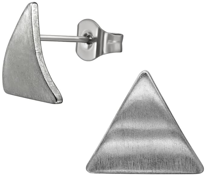 Joy Ibiza - driehoek oorbellen - chirurgisch staal - 11 x 10 mm - ip/pvd