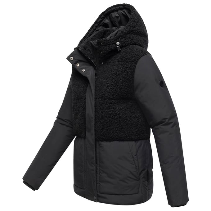 Marikoo dames winterjas Sheeta met teddyfleece & capuchon