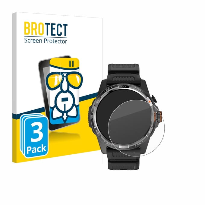Screenprotector 3 Stuks voor Mobvoi Ticwatch Atlas Beschermglas transparant