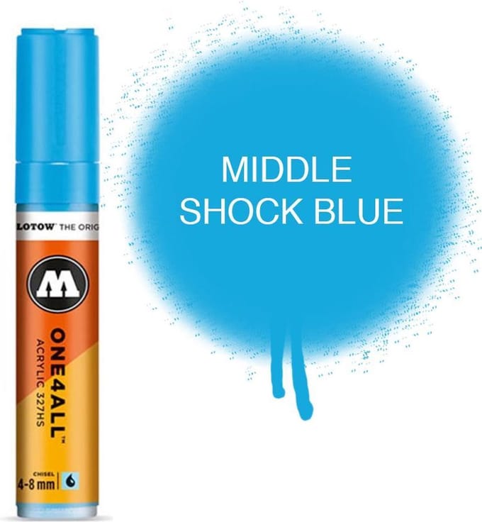 Molotow - One4All 4-8mm Marker Shock Blue Middle