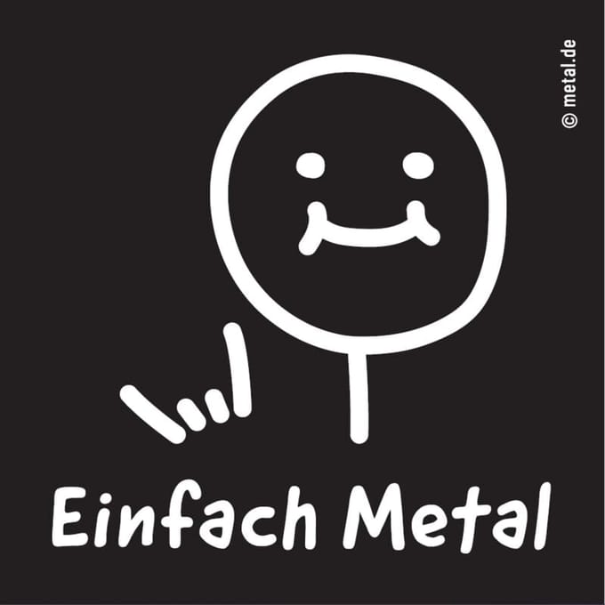 Metal.de Einfach Metal Unisex Patch - zwart - Standard