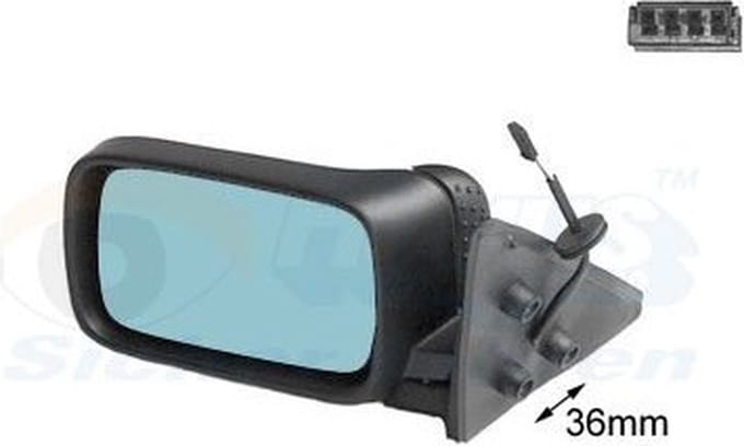 VanWezel 0640807 - Rétroviseur éléctrique complet gauche pour Bmw 3 e36 de 1990 à 1998