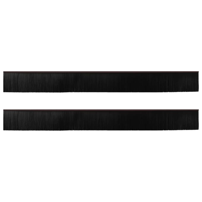 vidaXL - Zelfklevende - Deurborstels - 2 - st - Bruin - 100 - cm - Aluminiumlegering
