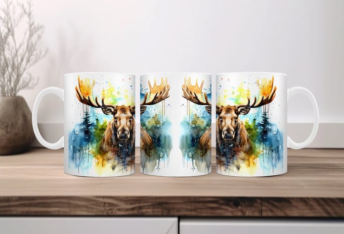 Auqarel koffiemok Eland 1