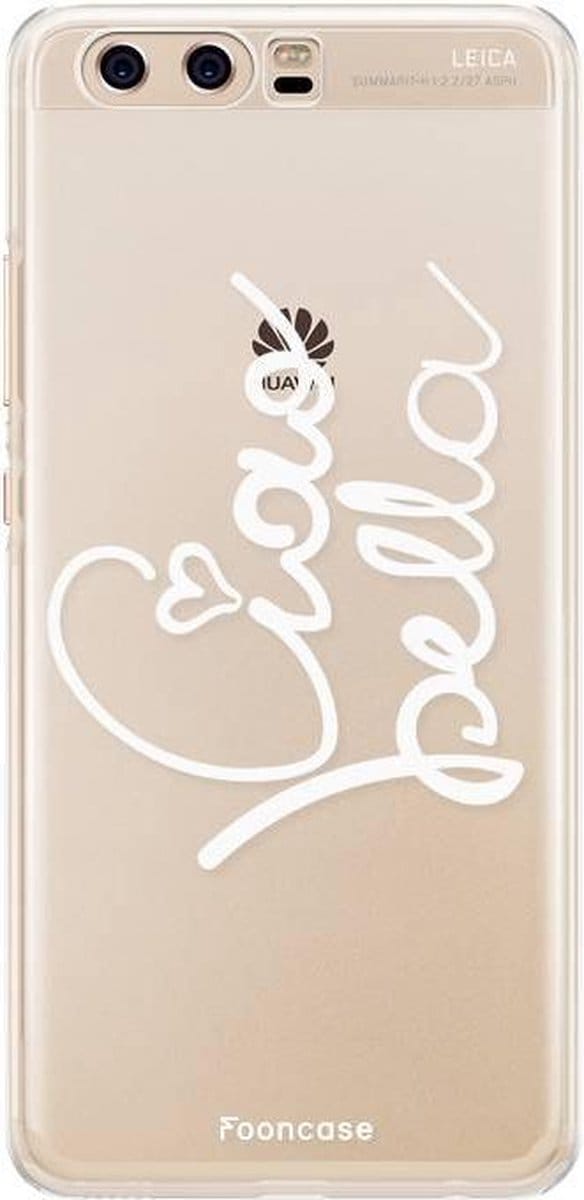 Fooncase Hoesje Geschikt voor Huawei P10 - Shockproof Case - Back Cover / Soft Case - Ciao Bella!