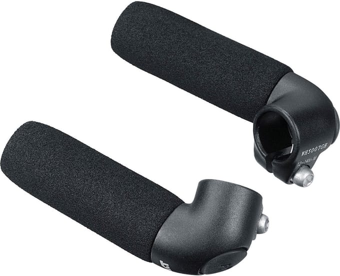 Ergotec bar-ends Touring S AL6061 zwart zand