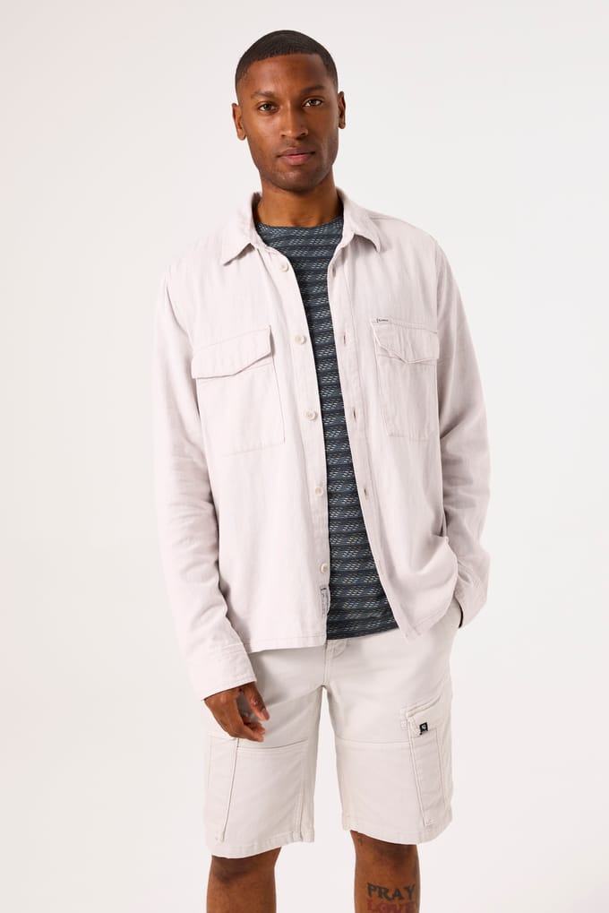 Garcia Overhemd Overshirt D51101 2540 Ash Grey Mannen Maat - L