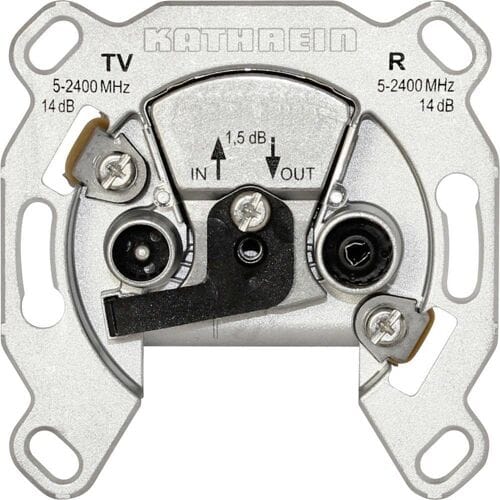 Kathrein ESD 52 Antennedoos Satelliet Schroefbevestiging, Inbouw (in muur) Loop-through outlet