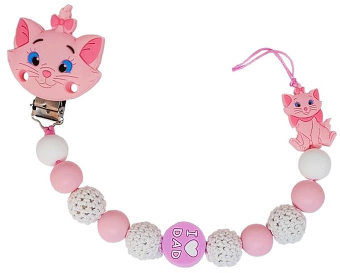 Tutkoord Marie - roze & wit