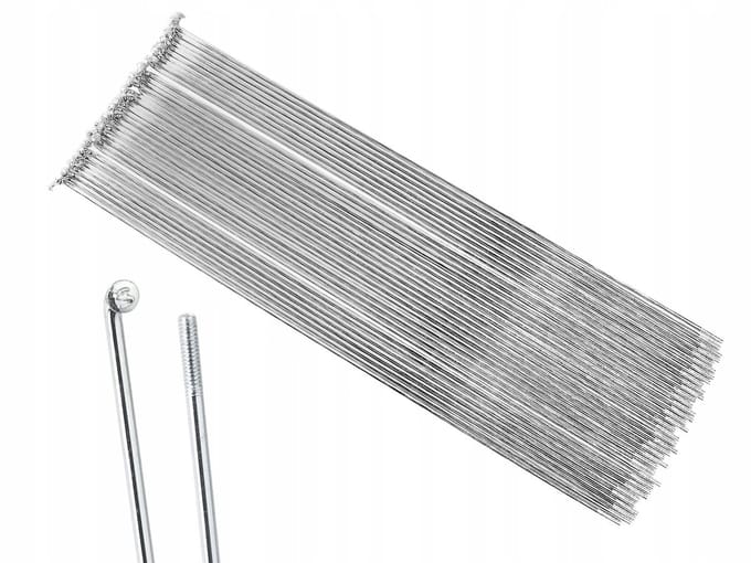 SLE Spokes - Stalen Spaakset - 246 mm - Zilver - Anticorrosief