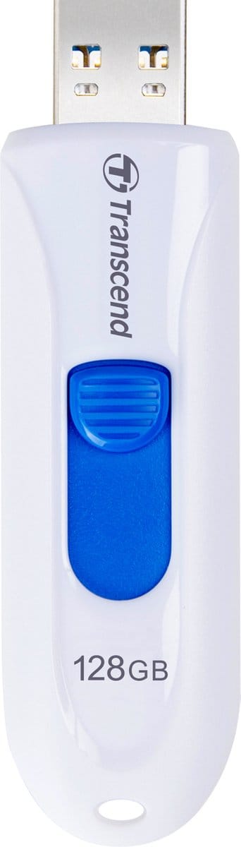 Transcend JetFlash® 790 USB-stick 64 GB Wit, Blauw TS64GJF790W USB-A 3.1 Gen 1